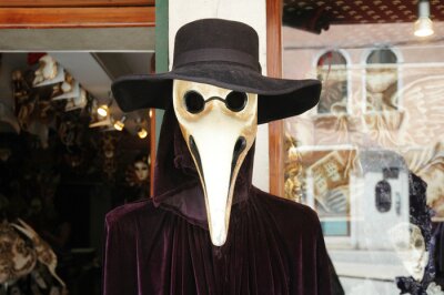 Fototapete Maschera del medico della veneziana peste, Venezia, Italia