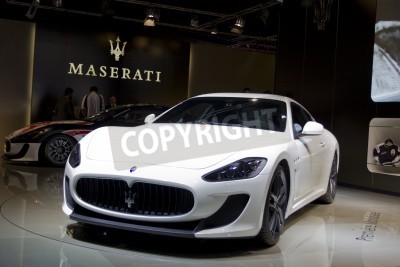 Fototapete Maserati weißes Auto