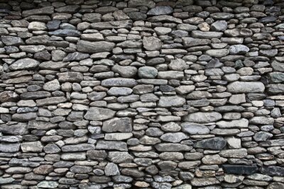 Fototapete Mauer aus grauen Steinen