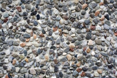 Mauer aus schönen kleinen Steinen