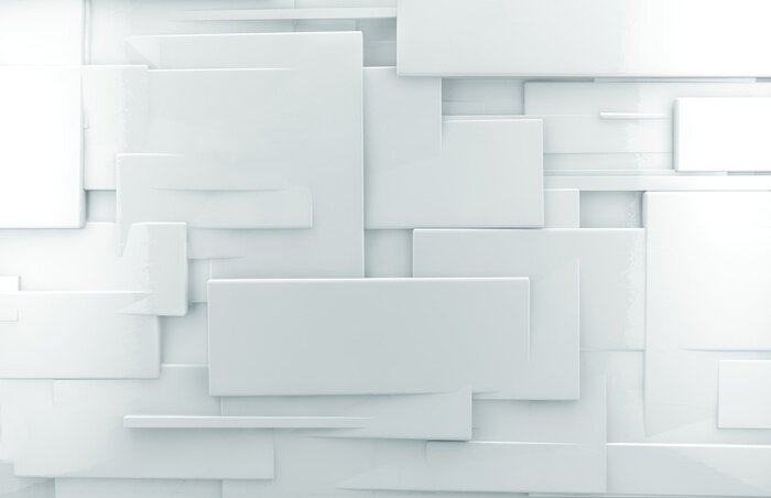 Fototapete Mauer mit geometrischen Mustern