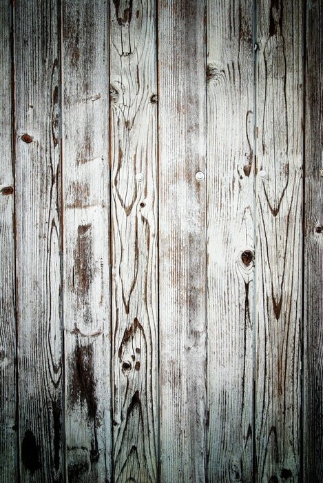 Fototapete Mauer mit hölzernen Brettern