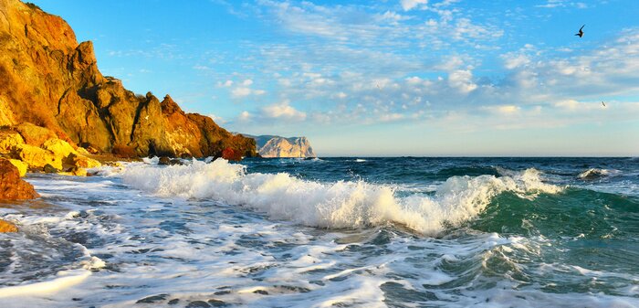 Fototapete Meer 3D und Wellen