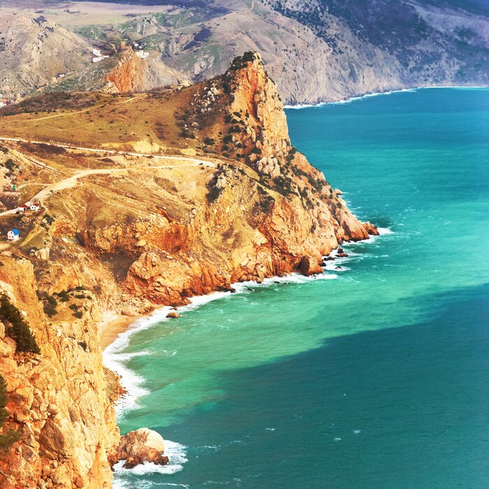 Fototapete Meer- und Felslandschaft