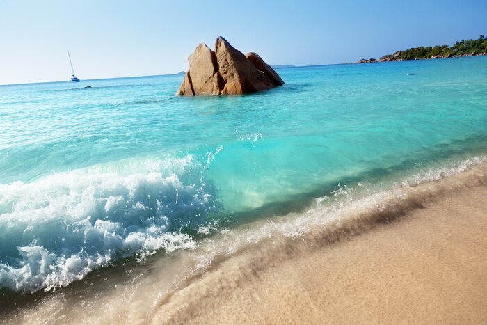 Fototapete Meeresufer an einem Sommertag