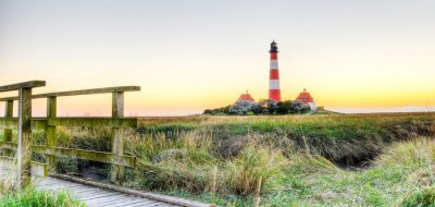 Fototapete Meerlandschaft mit Leuchtturm