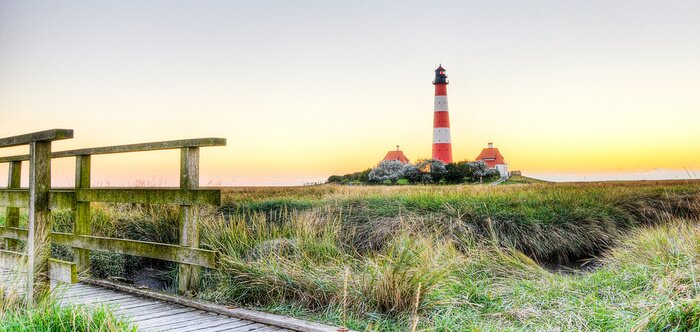 Fototapete Meerlandschaft mit Leuchtturm