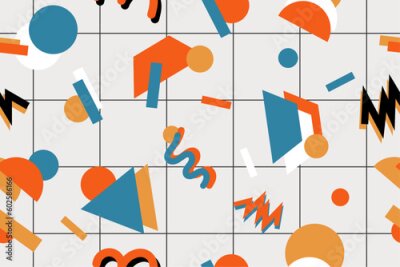 Fototapete Memphis-Kunstvariationen