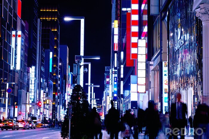 Fototapete Menschen auf der Straße in Tokio