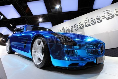 Fototapete Mercedes in Electric Blue-Tin