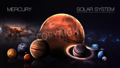 Fototapete Merkur Planet von Sonnensystem