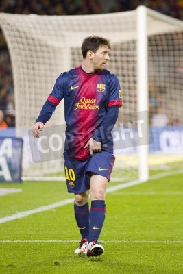 Fototapete Messi am Fußballplatz
