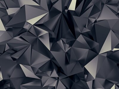 Metallische geometrische Formen erzeugen ein 3D-Muster