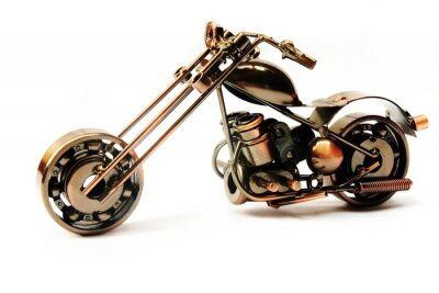 Fototapete Metallisches Motorrad