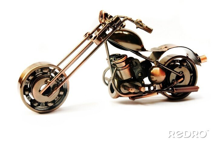Fototapete Metallisches Motorrad