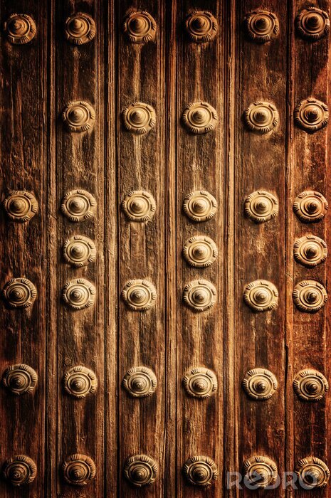 Fototapete Metallverzierungen an der Tür