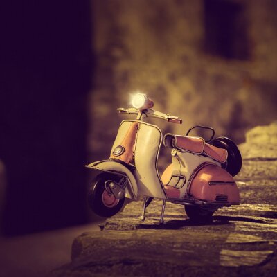 Fototapete Miniatur-Vespa-Roller