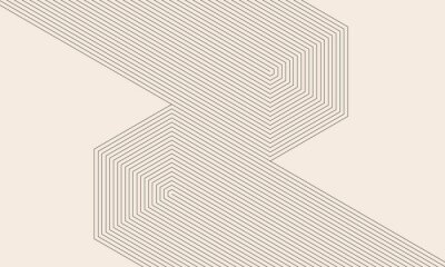 Fototapete Minimalistische abstrakte Linien