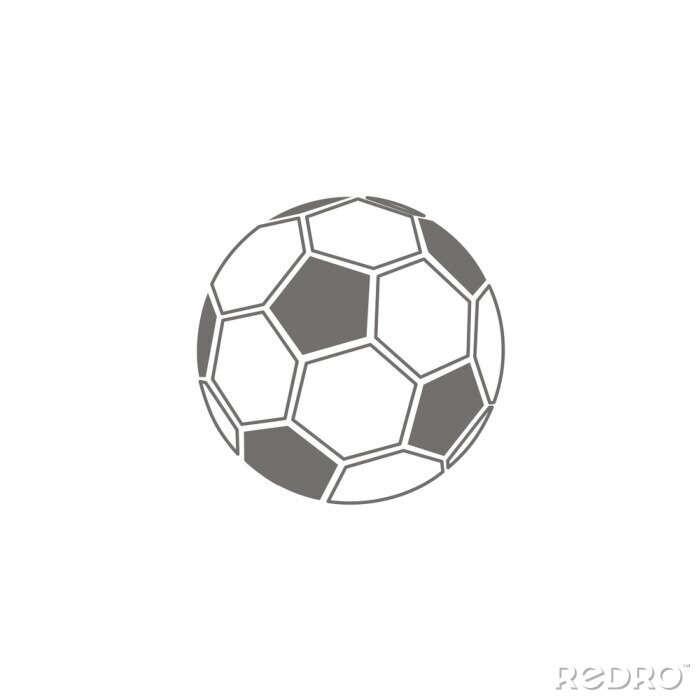Fototapete Minimalistische Zeichnung des Balls