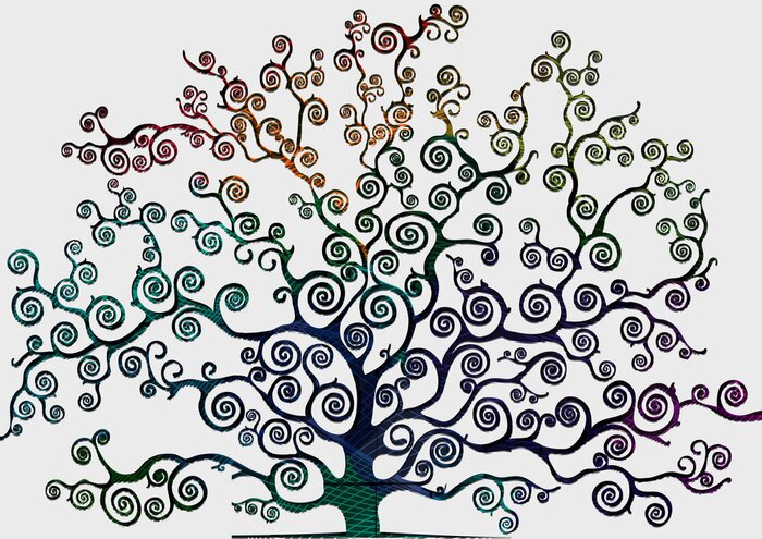 Fototapete Minimalistischer Baum