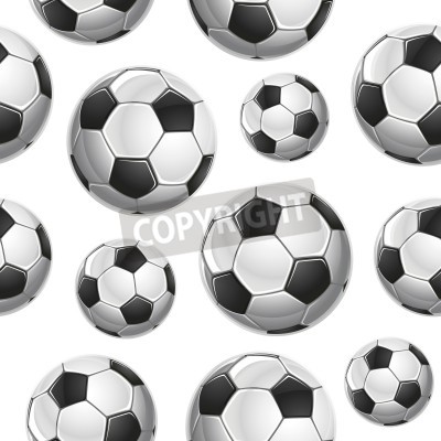 Fototapete Minimalistisches Fußballmuster