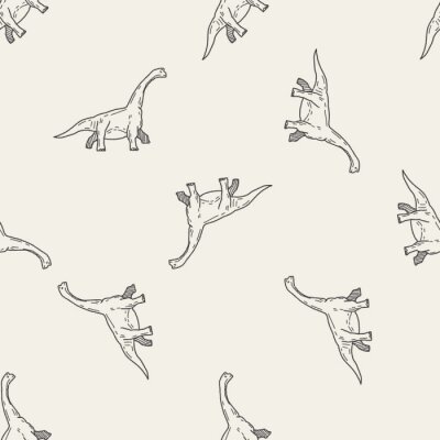 Fototapete Minimalistisches Muster mit Dinosauriern