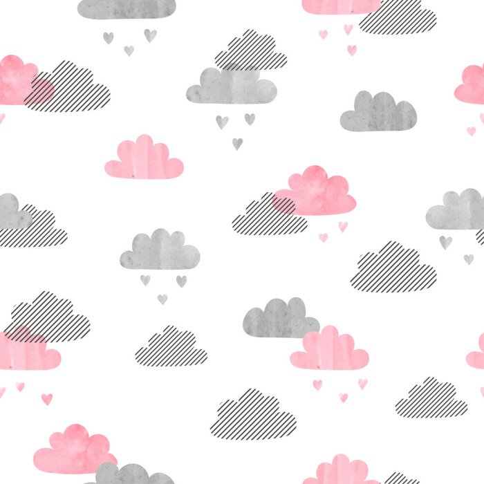 Fototapete Minimalistisches Wolkenmuster