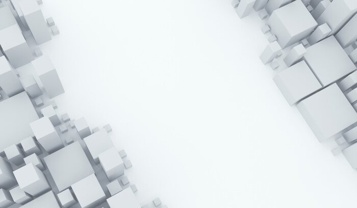 Fototapete Mit Korridor getrennte Quadrate