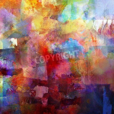 Fototapete Mit Pindzel Gemalte Abstraktion