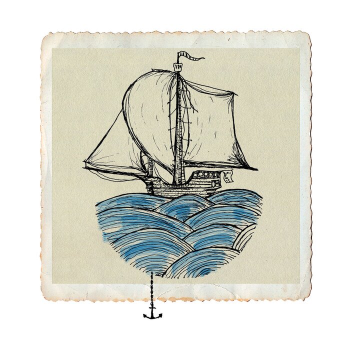 Fototapete Mit Tinte bemalter Behälter