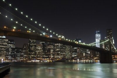 Fototapete Mitte der Nacht in New York City