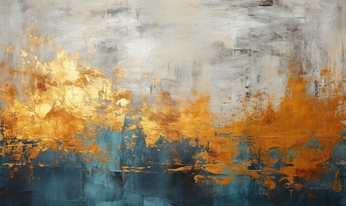 Fototapete Moderne Abstraktion mit Gold