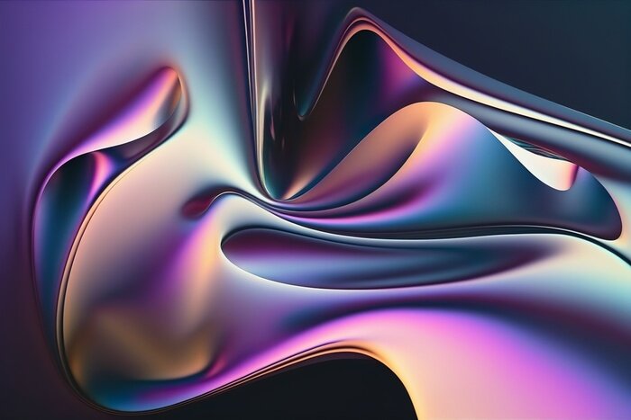 Fototapete Moderne flüssige Farbform