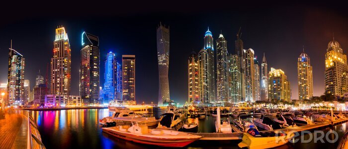 Fototapete Moderne Wolkenkratzer in Dubai