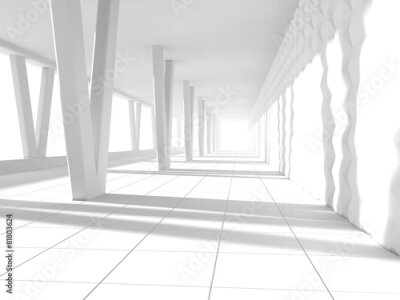 Fototapete Moderner Säulengang 3D