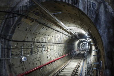 Fototapete Moderner U-Bahn-Tunnel