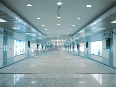 Fototapete Moderner Untergrundtunnel