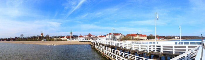 Fototapete Mole in Sopot im Sommer