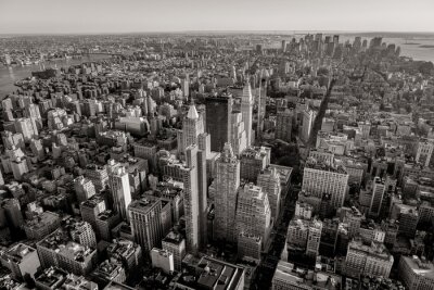 Fototapete Monochromatischer Blick auf New York City
