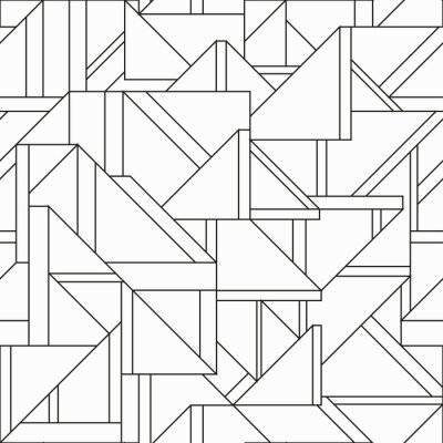 Monochromes Muster mit Dreiecken