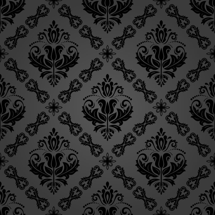 Fototapete Monochromes orientalisches Muster