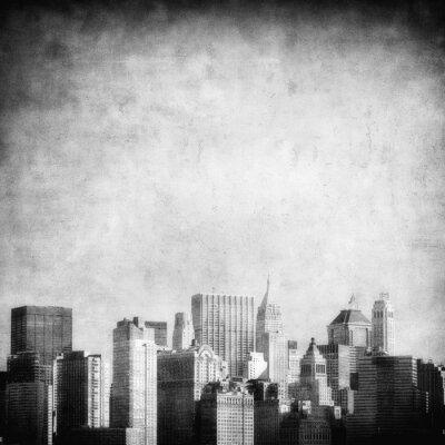 Monochromes Thema mit New York