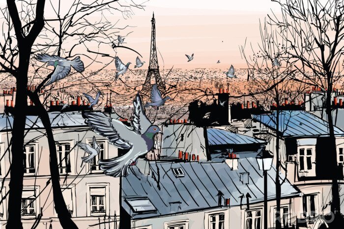 Fototapete Montmartre in Paris