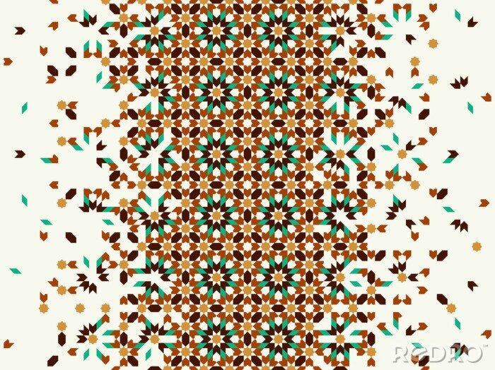 Fototapete Morocco disintegration template