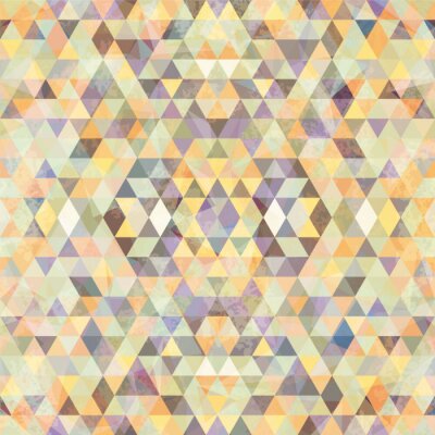 Fototapete Mosaik aus Dreiecken