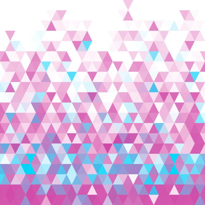 Fototapete Mosaik aus Dreiecken
