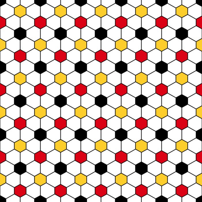 Fototapete Mosaik aus Sechsecken