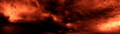 Motiv aus schwarz-roten Wolken