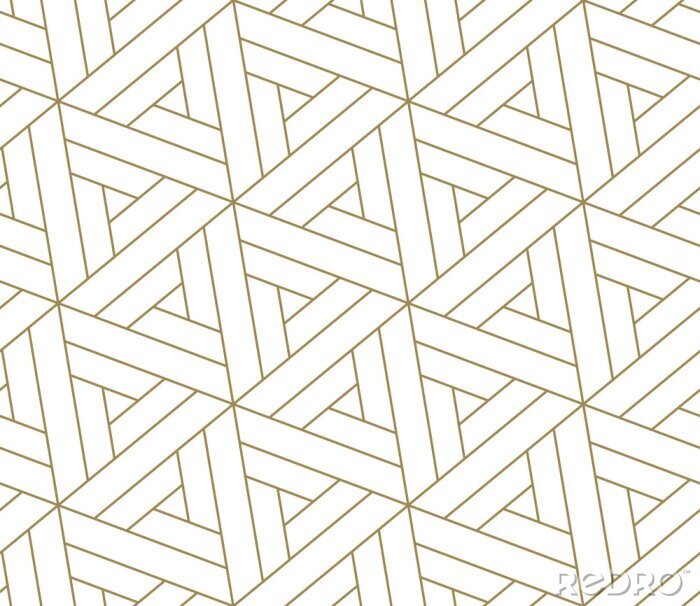 Fototapete Motiv mit geometrischen Formen auf weißem Hintergrund