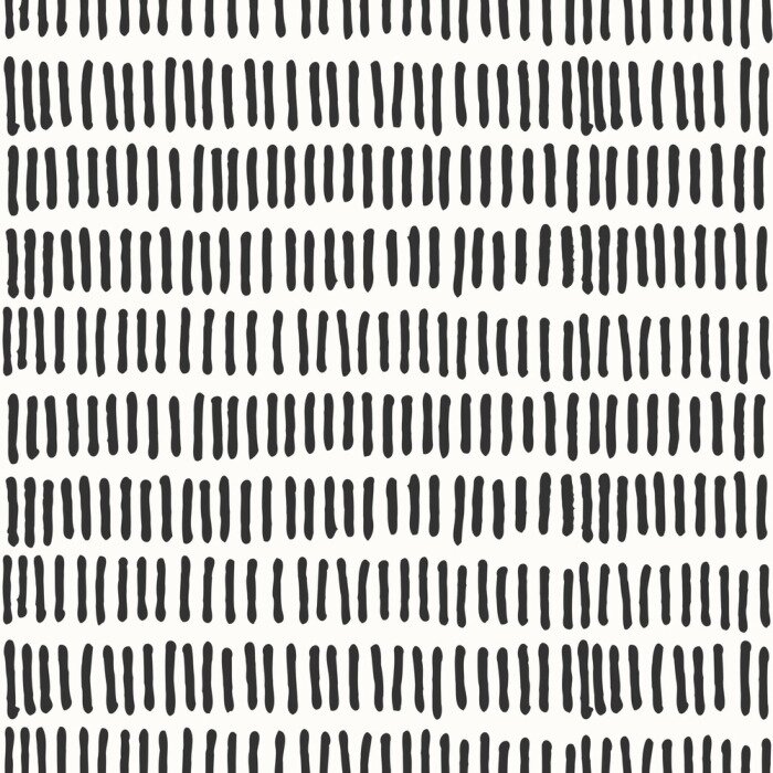 Fototapete Motiv mit schwarzen kleinen Streifen auf weißem Hintergrund